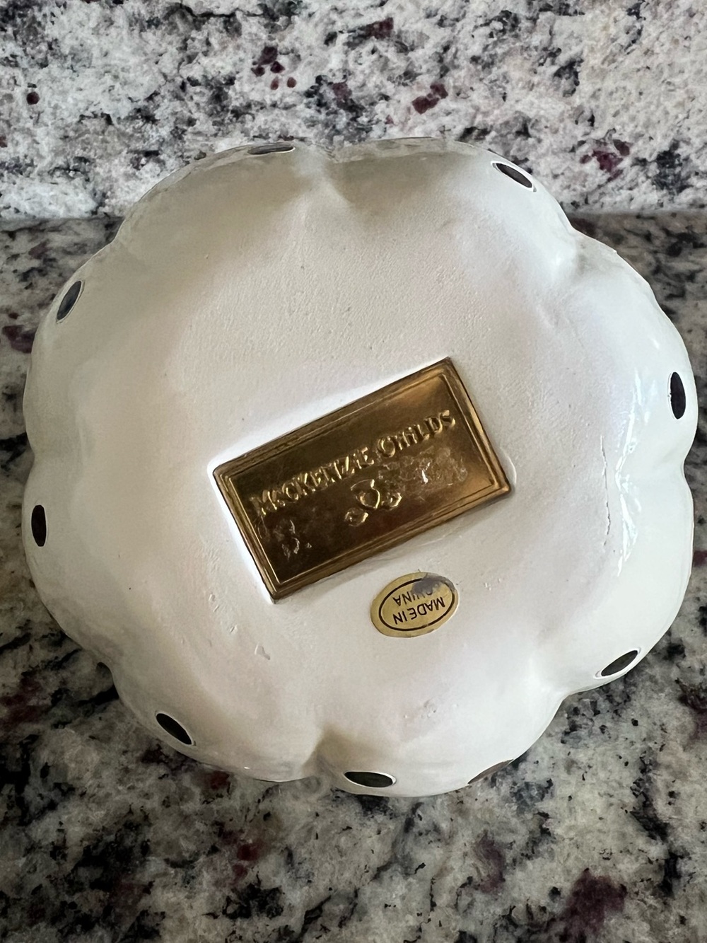 Mackenzie-Childs Dotty Pumpkin Ivory. New in Box. - Picture 6 of 6